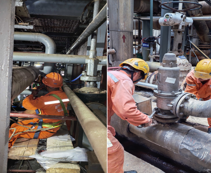 爭分奪秒搶進度  顧全大局做先鋒——記設(shè)備制造安裝工程處安全閥作業(yè)組(圖1) 爭分奪秒搶進度  顧全大局做先鋒——記設(shè)備制造安裝工程處安全閥作業(yè)組(圖1)