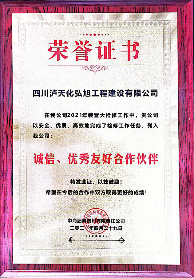誠(chéng)信、優(yōu)秀友好合作伙伴(圖1)